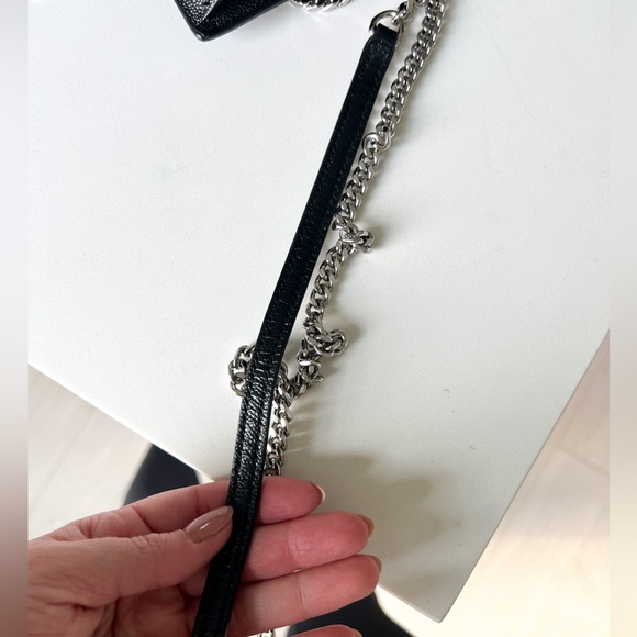 Saint Laurent Grain de Poudre Kate Tassel Wallet on Chain Bag - Picture 10 of 12